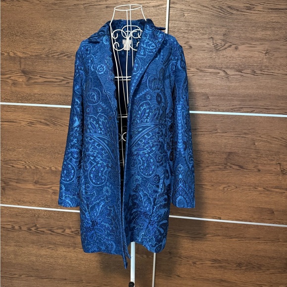 Chico Chenille Jacquard Coat/Jacket Chico Sz 2 US L - Picture 3 of 14